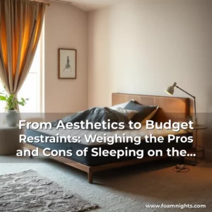 Artistic representation for From Aesthetics to Budget Restraints: Weighing the Pros and Cons of Sleeping on the Floor with Your Mattress
