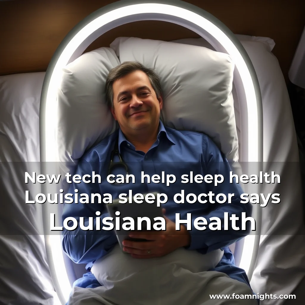 Read more about the article New tech can help sleep health  Louisiana sleep doctor says  Louisiana Health