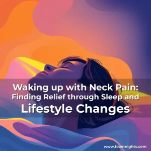 Artistic representation for Waking up with Neck Pain: Finding Relief through Sleep and Lifestyle Changes