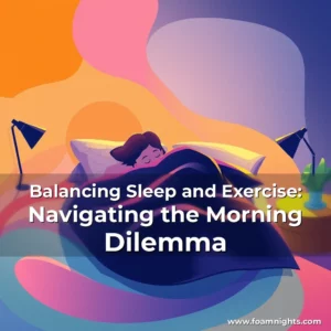 Artistic representation for Balancing Sleep and Exercise: Navigating the Morning Dilemma