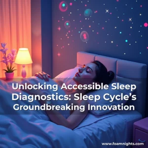 Artistic representation for Unlocking Accessible Sleep Diagnostics: Sleep Cycle’s Groundbreaking Innovation
