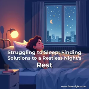 Artistic representation for Struggling to Sleep: Finding Solutions to a Restless Night's Rest
