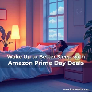 Artistic representation for Wake Up to Better Sleep with Amazon Prime Day Deals