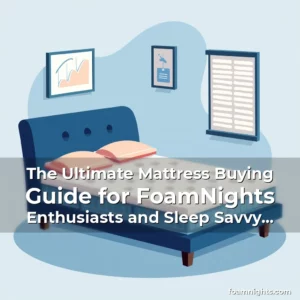 Artistic representation for The Ultimate Mattress Buying Guide for FoamNights Enthusiasts and Sleep Savvy Shoppers
