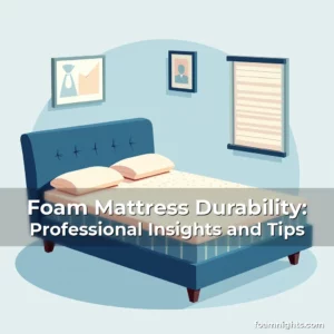Artistic representation for Foam Mattress Durability: Professional Insights and Tips